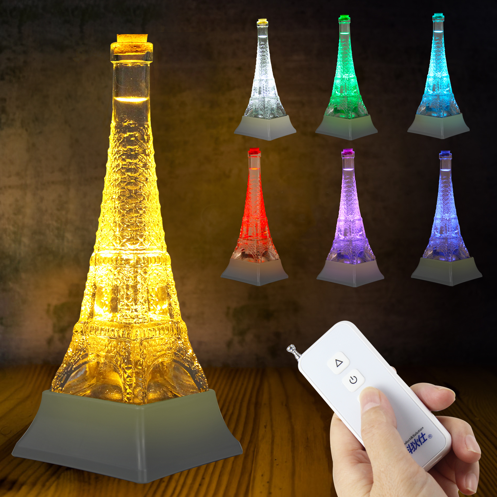  Paris Eiffel Tower Night Light  