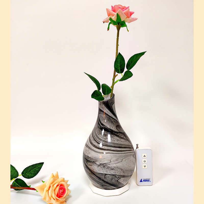 Remote Control Glass Vase Night Light B Style 